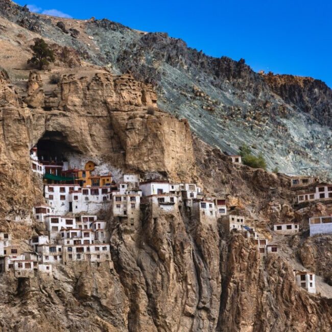phugtal monastery view eveining