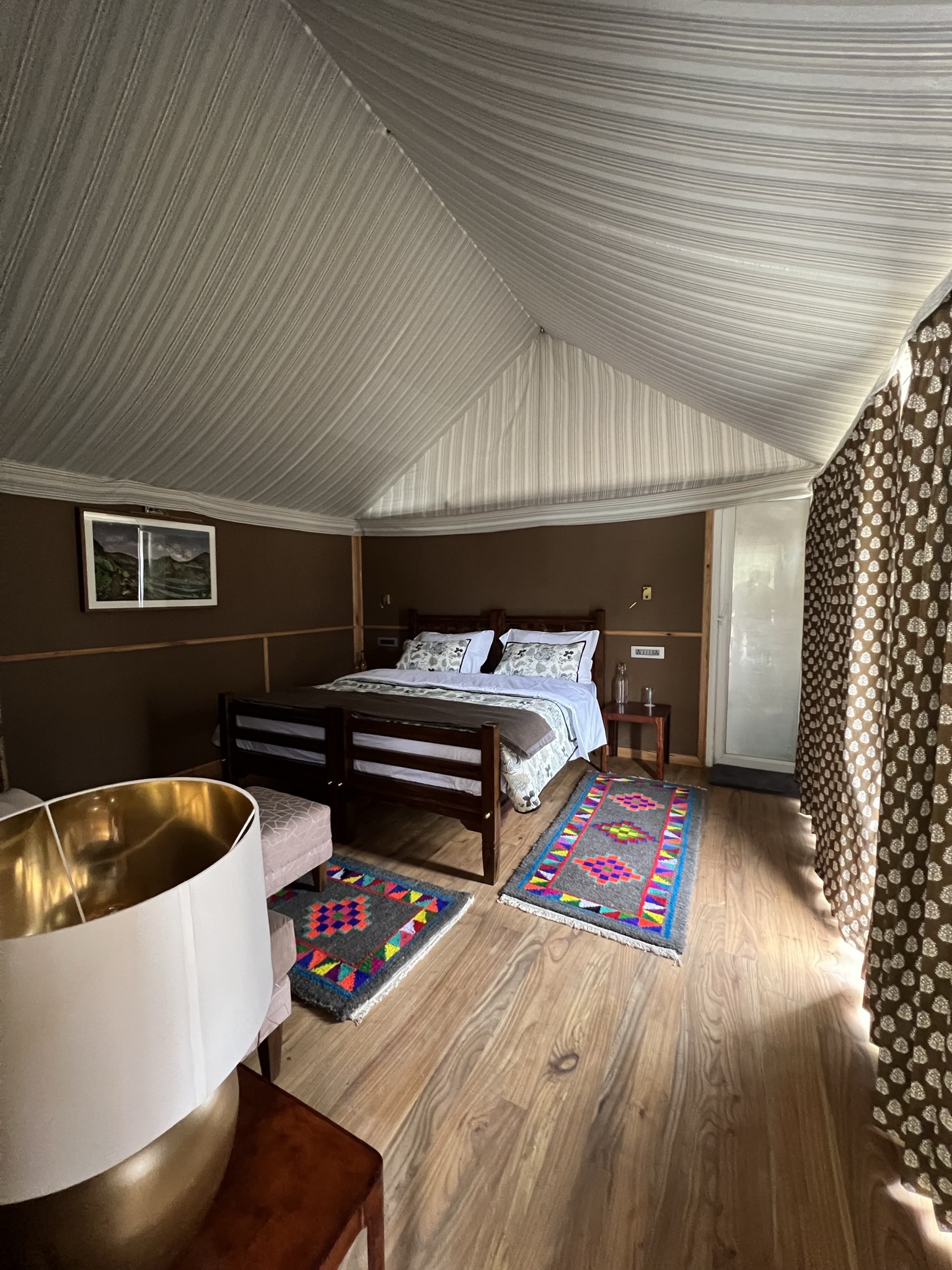 A Luxury Stay in Zanskar’s bedroom view ultra wide