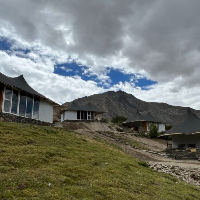 view of tar mountain sari tents
