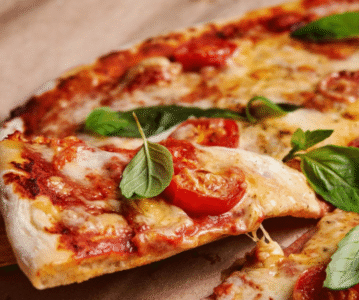 Pizza Corner Our pizzas blend Mediterranean charm with classic comfort, featuring hand-stretched dough baked to perfection. Topped with vibrant flavors like za’atar-spiced vegetables, creamy tahini drizzle, and rich, melted cheeses, each bite is a fusion of tradition and indulgence
