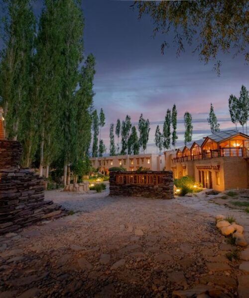 DSC01184-HDR-Edit-topaz-denoise (1) entry view of best luxury resort in leh ladakh